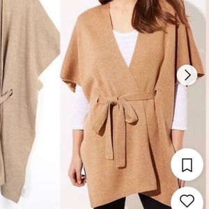 LOFT Poncho seater with tie belt